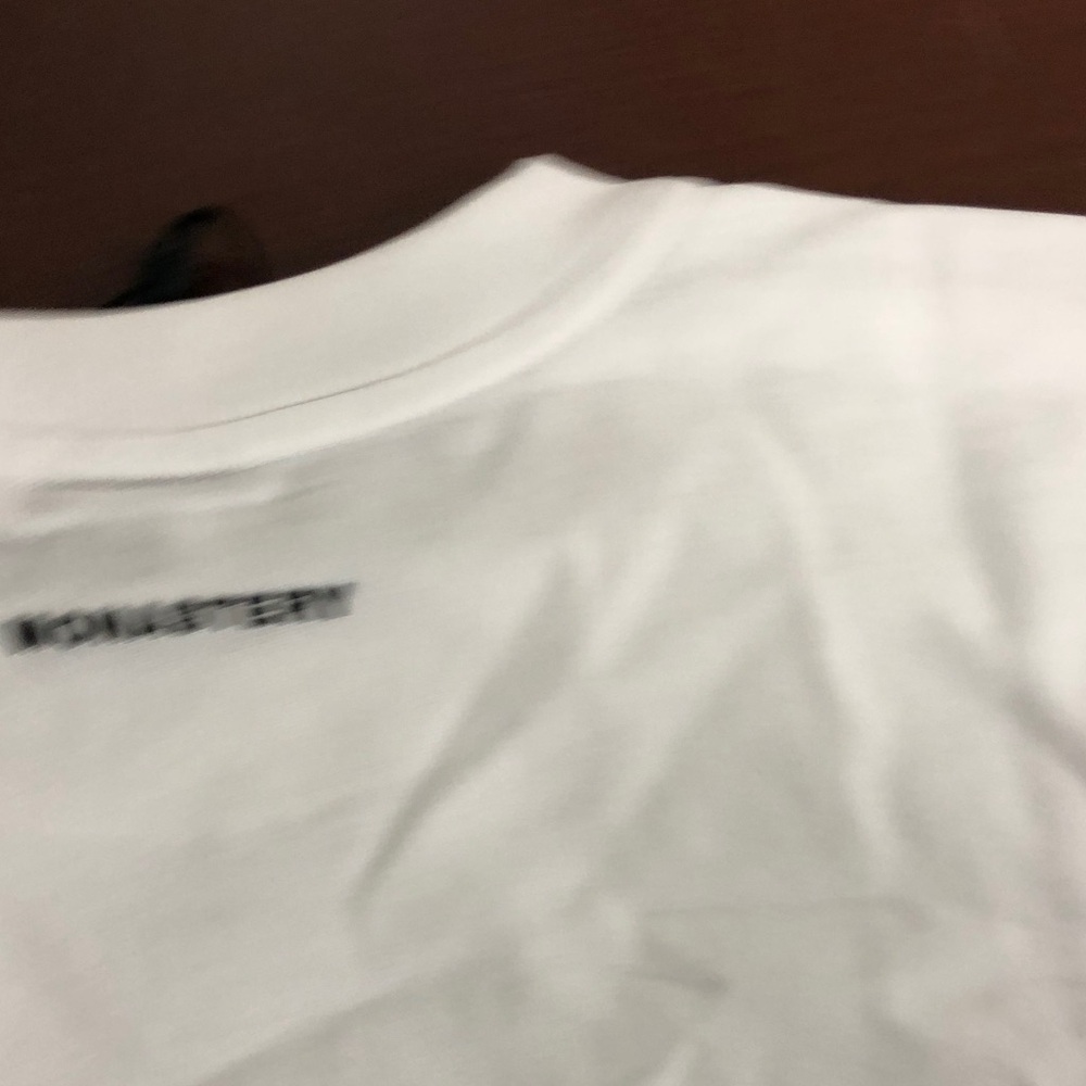 Women’s White Monastery Cropped Tee with Purple Logo Sz medium brand new - Picture 6 of 8